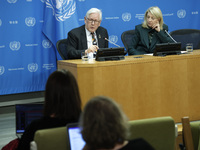 Ambassador Bob Rae, President of the Economic and Social Council (ECOSOC) and Catherine Russell, Executive Director of UN Children's Fund (U...