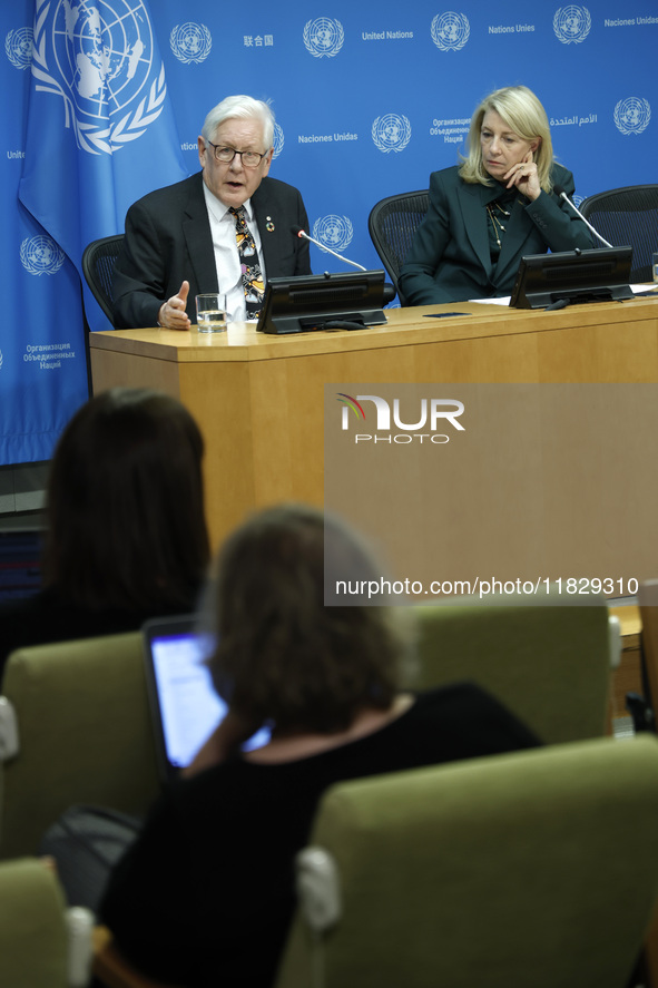 Ambassador Bob Rae, President of the Economic and Social Council (ECOSOC) and Catherine Russell, Executive Director of UN Children's Fund (U...