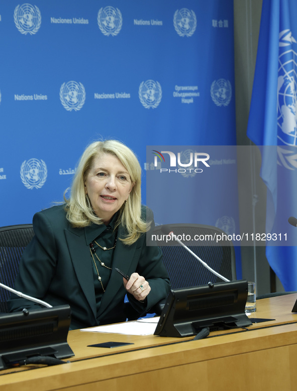 Ambassador Bob Rae, President of the Economic and Social Council (ECOSOC) and Catherine Russell, Executive Director of UN Children's Fund (U...