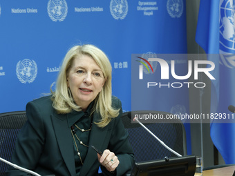 Ambassador Bob Rae, President of the Economic and Social Council (ECOSOC) and Catherine Russell, Executive Director of UN Children's Fund (U...