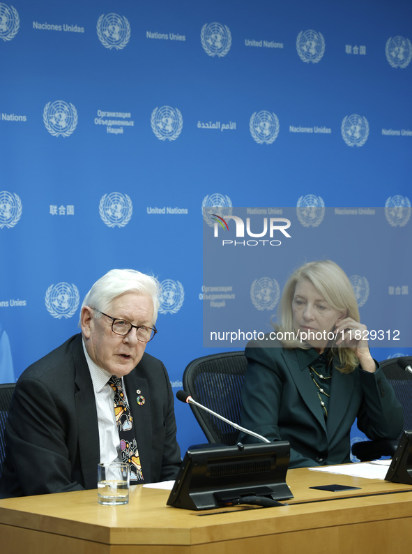 Ambassador Bob Rae, President of the Economic and Social Council (ECOSOC) and Catherine Russell, Executive Director of UN Children's Fund (U...