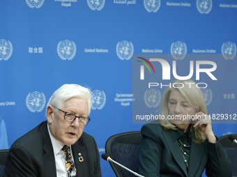 Ambassador Bob Rae, President of the Economic and Social Council (ECOSOC) and Catherine Russell, Executive Director of UN Children's Fund (U...