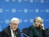 Ambassador Bob Rae, President of the Economic and Social Council (ECOSOC) and Catherine Russell, Executive Director of UN Children's Fund (U...