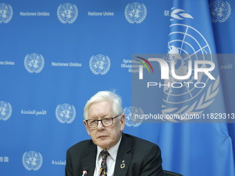 Ambassador Bob Rae, President of the Economic and Social Council (ECOSOC) and Catherine Russell, Executive Director of UN Children's Fund (U...