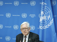 Ambassador Bob Rae, President of the Economic and Social Council (ECOSOC) and Catherine Russell, Executive Director of UN Children's Fund (U...