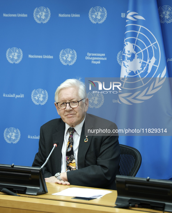 Ambassador Bob Rae, President of the Economic and Social Council (ECOSOC) and Catherine Russell, Executive Director of UN Children's Fund (U...