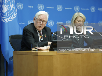 Ambassador Bob Rae, President of the Economic and Social Council (ECOSOC) and Catherine Russell, Executive Director of UN Children's Fund (U...