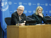 Ambassador Bob Rae, President of the Economic and Social Council (ECOSOC) and Catherine Russell, Executive Director of UN Children's Fund (U...