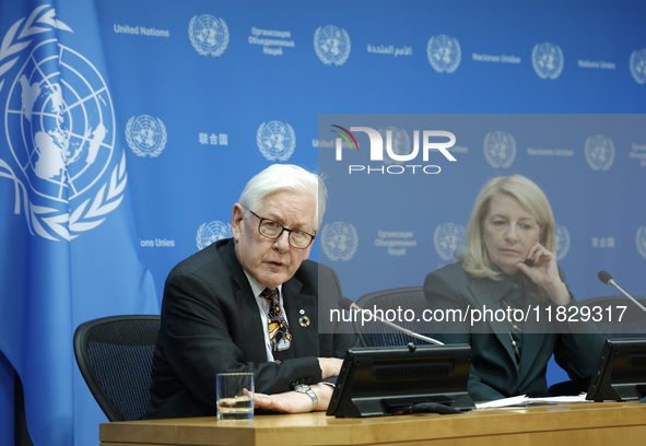 Ambassador Bob Rae, President of the Economic and Social Council (ECOSOC) and Catherine Russell, Executive Director of UN Children's Fund (U...