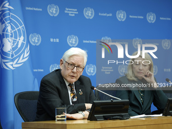 Ambassador Bob Rae, President of the Economic and Social Council (ECOSOC) and Catherine Russell, Executive Director of UN Children's Fund (U...