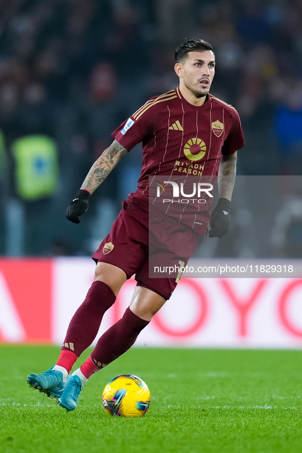 Leandro Paredes of AS Roma during the Serie A Enilive match between AS Roma and Atalanta BC at Stadio Olimpico on December 02, 2024 in Rome,...