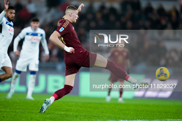 Artem Dovbyk of AS Roma during the Serie A Enilive match between AS Roma and Atalanta BC at Stadio Olimpico on December 02, 2024 in Rome, It...