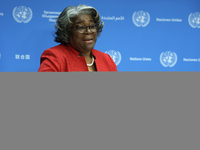 Ambassador Linda Thomas-Greenfield, Representative of the United States to the United Nations and President of the Security Council for the...