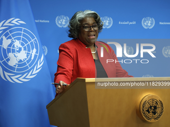 Ambassador Linda Thomas-Greenfield, Representative of the United States to the United Nations and President of the Security Council for the...