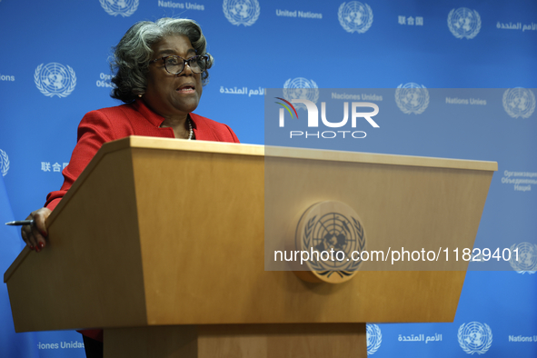 Ambassador Linda Thomas-Greenfield, Representative of the United States to the United Nations and President of the Security Council for the...