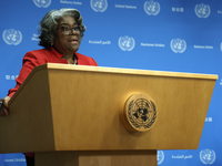 Ambassador Linda Thomas-Greenfield, Representative of the United States to the United Nations and President of the Security Council for the...