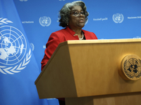 Ambassador Linda Thomas-Greenfield, Representative of the United States to the United Nations and President of the Security Council for the...