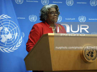 Ambassador Linda Thomas-Greenfield, Representative of the United States to the United Nations and President of the Security Council for the...