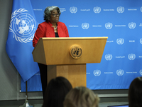 Ambassador Linda Thomas-Greenfield, Representative of the United States to the United Nations and President of the Security Council for the...