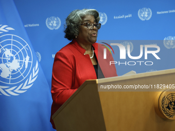 Ambassador Linda Thomas-Greenfield, Representative of the United States to the United Nations and President of the Security Council for the...