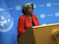 Ambassador Linda Thomas-Greenfield, Representative of the United States to the United Nations and President of the Security Council for the...