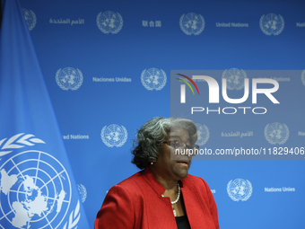 Ambassador Linda Thomas-Greenfield, Representative of the United States to the United Nations and President of the Security Council for the...