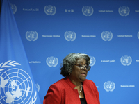 Ambassador Linda Thomas-Greenfield, Representative of the United States to the United Nations and President of the Security Council for the...