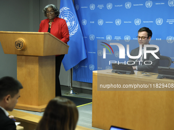 Ambassador Linda Thomas-Greenfield, Representative of the United States to the United Nations and President of the Security Council for the...