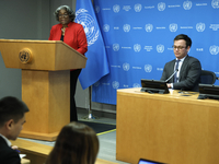 Ambassador Linda Thomas-Greenfield, Representative of the United States to the United Nations and President of the Security Council for the...