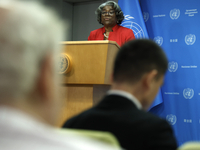 Ambassador Linda Thomas-Greenfield, Representative of the United States to the United Nations and President of the Security Council for the...