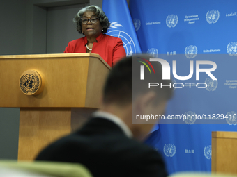 Ambassador Linda Thomas-Greenfield, Representative of the United States to the United Nations and President of the Security Council for the...