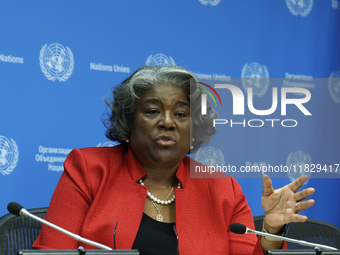 Ambassador Linda Thomas-Greenfield, Representative of the United States to the United Nations and President of the Security Council for the...