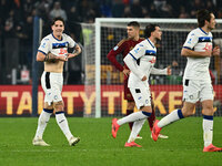 Nicolo Zaniolo of Atalanta B.C. celebrates after scoring the goal to make it 0-2 during the 14th day of the Serie A Championship between A.S...