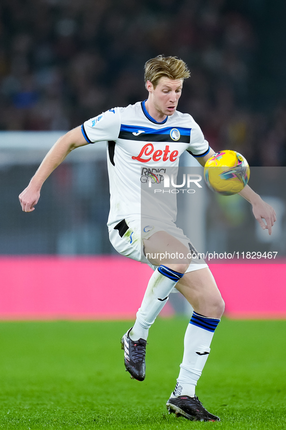 Marco Brescianini of Atalanta BC during the Serie A Enilive match between AS Roma and Atalanta BC at Stadio Olimpico on December 02, 2024 in...