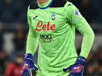 Marco Carnesecchi of Atalanta B.C. participates in the 14th day of the Serie A Championship between A.S. Roma and Atalanta B.C. at the Olymp...