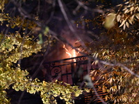 A third alarm fire impacts a building on the Upper East Side of Manhattan, New York, United States, on December 2, 2024. At 526 E 82nd Stree...