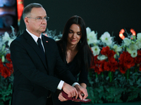 WIELICZKA, POLAND - DECEMBER 02:   
President of Poland, Andrzej Duda, decorates distinguished employees of the Wieliczka Salt Mine during t...