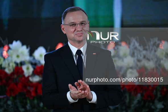 WIELICZKA, POLAND - DECEMBER 02:   
President of Poland, Andrzej Duda, participates in the  celebrations of St. Barbara's Day at the Wielicz...