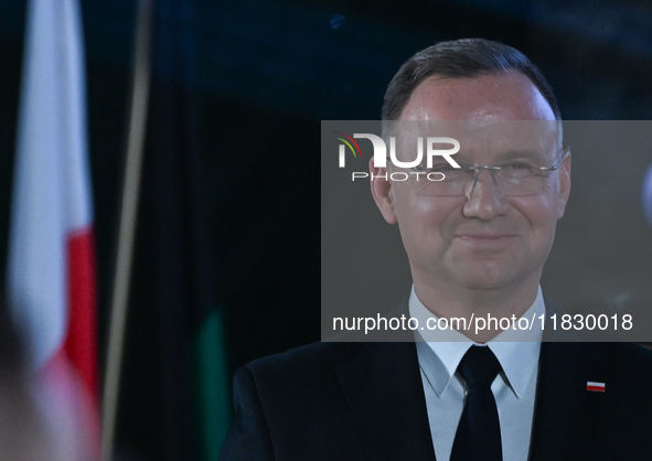 WIELICZKA, POLAND - DECEMBER 02:   
President of Poland, Andrzej Duda, participates in the 2024 celebrations of St. Barbara's Day at the Wie...