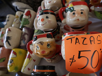 The Christmas Bazaar in the Tlahuac municipality in Mexico City, Mexico, on December 2, 2024, offers the sale of Christmas items, products,...