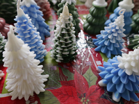 The Christmas Bazaar in the Tlahuac municipality in Mexico City, Mexico, on December 2, 2024, offers the sale of Christmas items, products,...