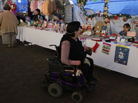 Visitors attend the Christmas Bazaar in the Tlahuac municipality in Mexico City, Mexico, on December 2, 2024, where the capital offers the s...