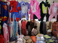 The Christmas Bazaar in the Tlahuac municipality in Mexico City, Mexico, on December 2, 2024, offers the sale of Christmas items, products,...