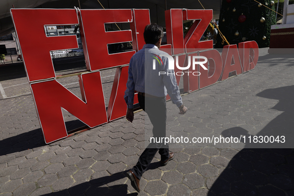 Visitors attend the Christmas Bazaar in the Tlahuac municipality in Mexico City, Mexico, on December 2, 2024, where the capital offers the s...