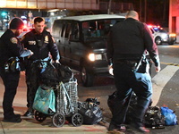 A person is struck by a van while crossing in Queens, New York, United States, on December 3, 2024. At around 12:20 a.m. on Tuesday, an indi...