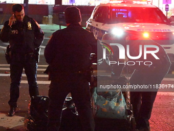 A person is struck by a van while crossing in Queens, New York, United States, on December 3, 2024. At around 12:20 a.m. on Tuesday, an indi...