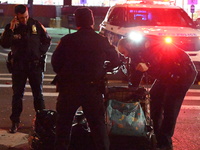 A person is struck by a van while crossing in Queens, New York, United States, on December 3, 2024. At around 12:20 a.m. on Tuesday, an indi...