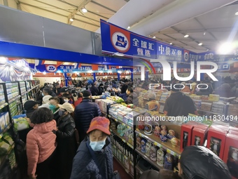 Citizens buy Russian goods at the Wukesong Sino-Russian Mutual Trade Pavilion in Beijing, China, on December 3, 2024. (