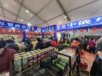 Citizens buy Russian goods at the Wukesong Sino-Russian Mutual Trade Pavilion in Beijing, China, on December 3, 2024. (