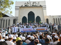 Activists of the Islami Andolon Bangladesh party stage a protest rally against the attack on the Bangladesh Assistant High Commission in Aga...